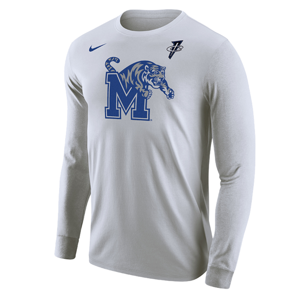 Memphis Tigers Nike One Cent Penny White Long Sleeve Tiger Bookstore