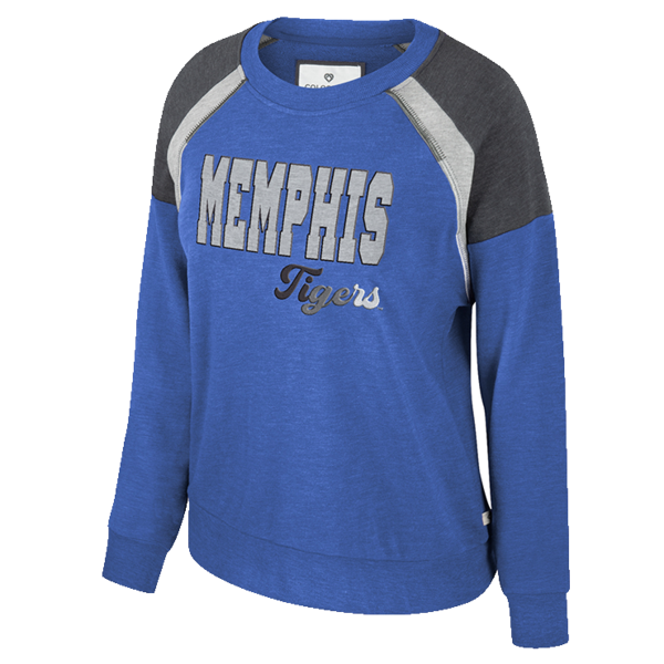 Memphis Tigers Women s London Long Sleeve Crewneck Top Tiger Bookstore
