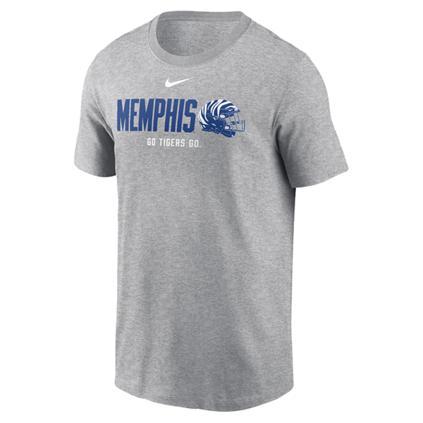 Memphis Tigers Nike Maverick Dri Fit Cotton Short Sleeve Tee Tiger Bookstore