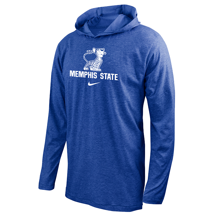 【Nike】Memphis Nike Dri-FIT College Long-Sleeve Hoodie Memphis Tigers Nike Alden Dri-Fit Long Sleeve Hoodie Tee