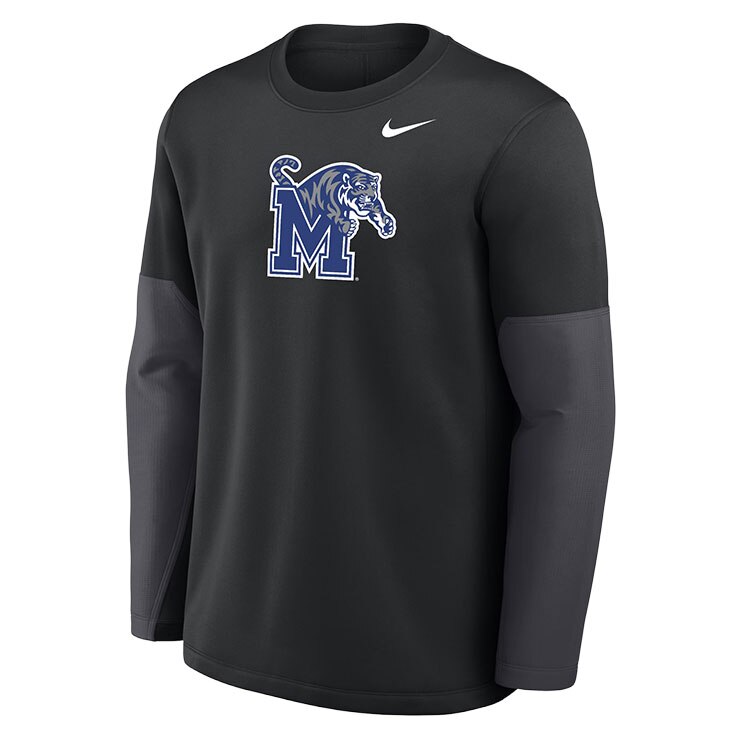 Memphis Tigers Nike Sideline Mid Weight Long Sleeve Coach Crew