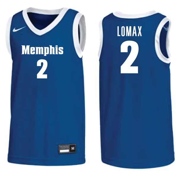 Men's Nike #12 Royal Memphis Tigers Replica Basketball Jersey